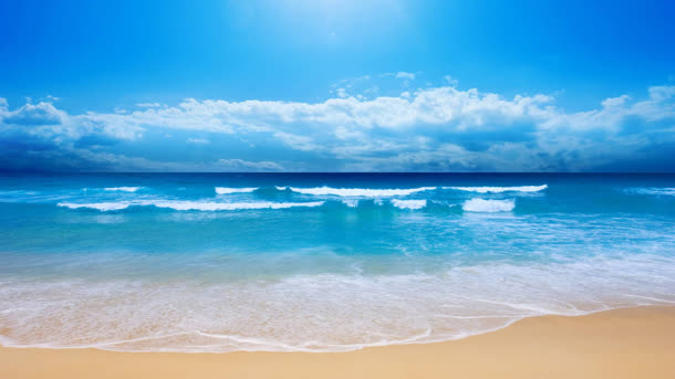 爱情海海边沙滩天空阳光