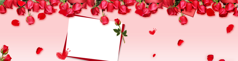 玫瑰情人节大促浪漫温馨粉色保健品海报背景