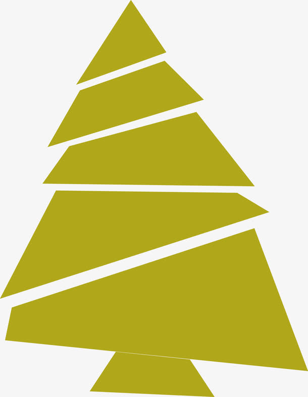 几何图形圣诞树矢量素材图片