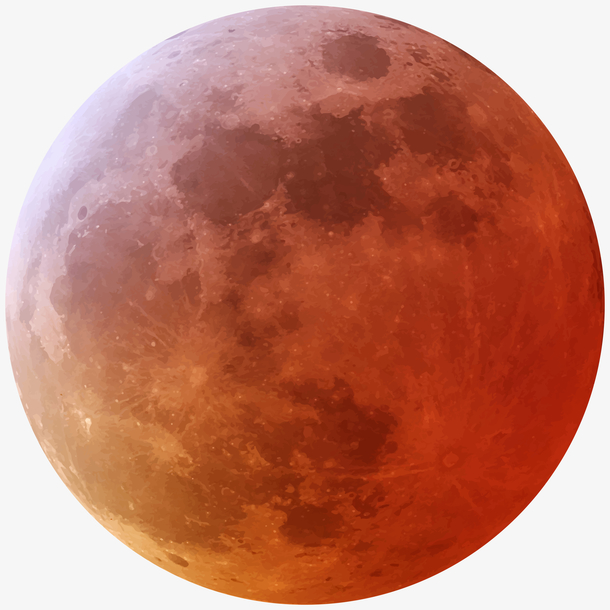 中秋满月日食元素