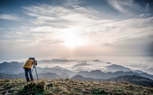 山顶摄影师精选高清PNG透明背景海报，摄影风景素材下载