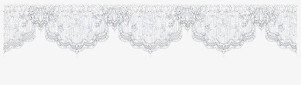 高清PNG蕾丝花边图案，优雅白色装饰元素，透明背景，设计素材免费下载