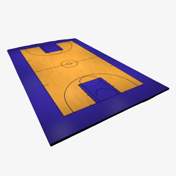 紫黄色篮球场地