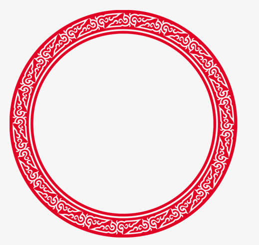 古典花纹圆形环