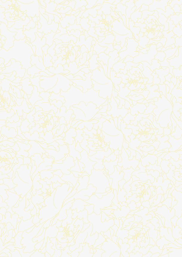 黄色牡丹花纹中秋背景