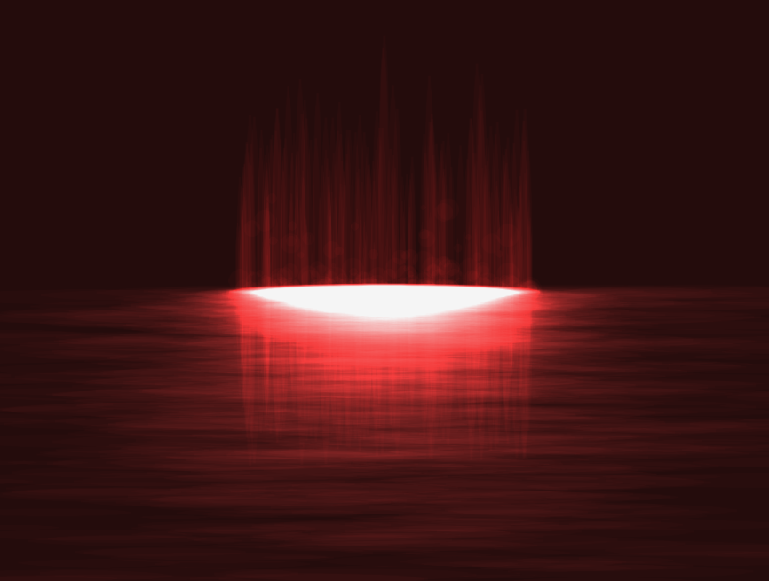 水面闪光特效，红色池子动画效果图素材