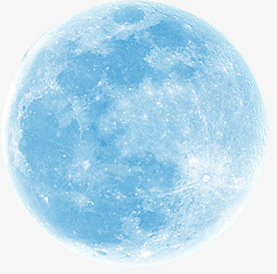 冰蓝色月球表面七夕
