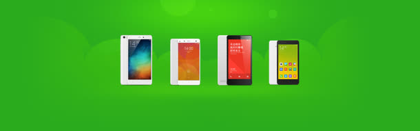 绿色海报米粉节2015周年小米手机官网