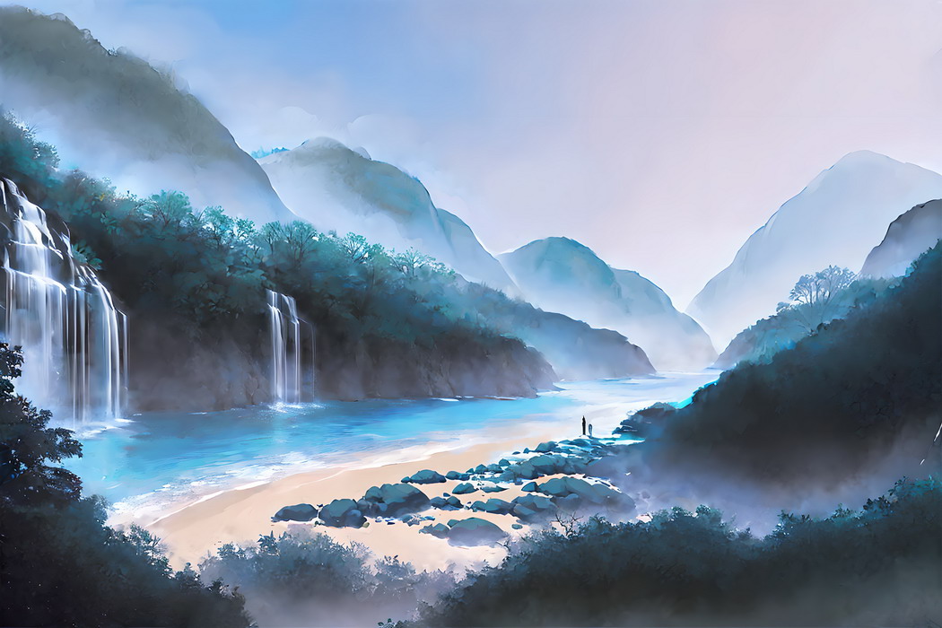 水墨山水，户外美景，4K高清壁纸，超清4000x2667，免费下载