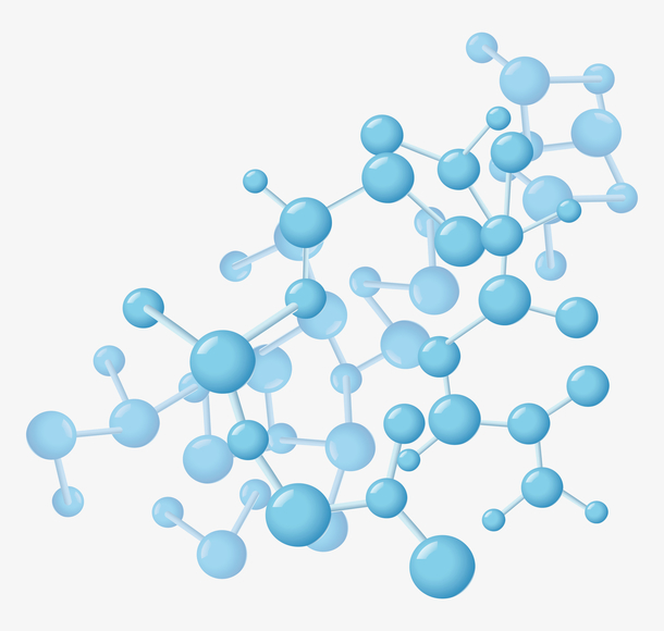 天蓝细胞分子结构图