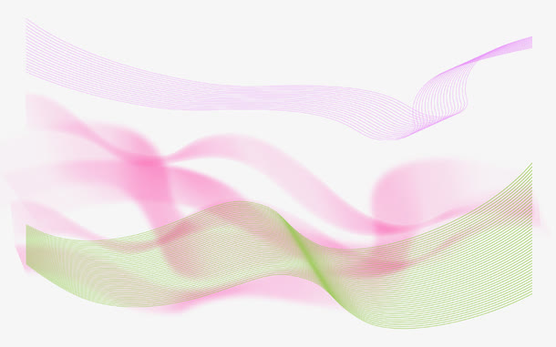 彩色飘带PNG透明图片，高清PSD漂浮元素设计素材下载