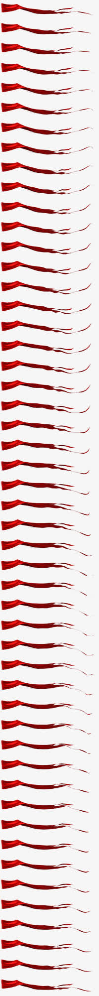 红色彩旗装饰彩带