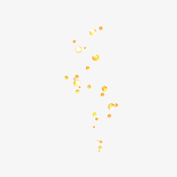 黄色水珠漂浮