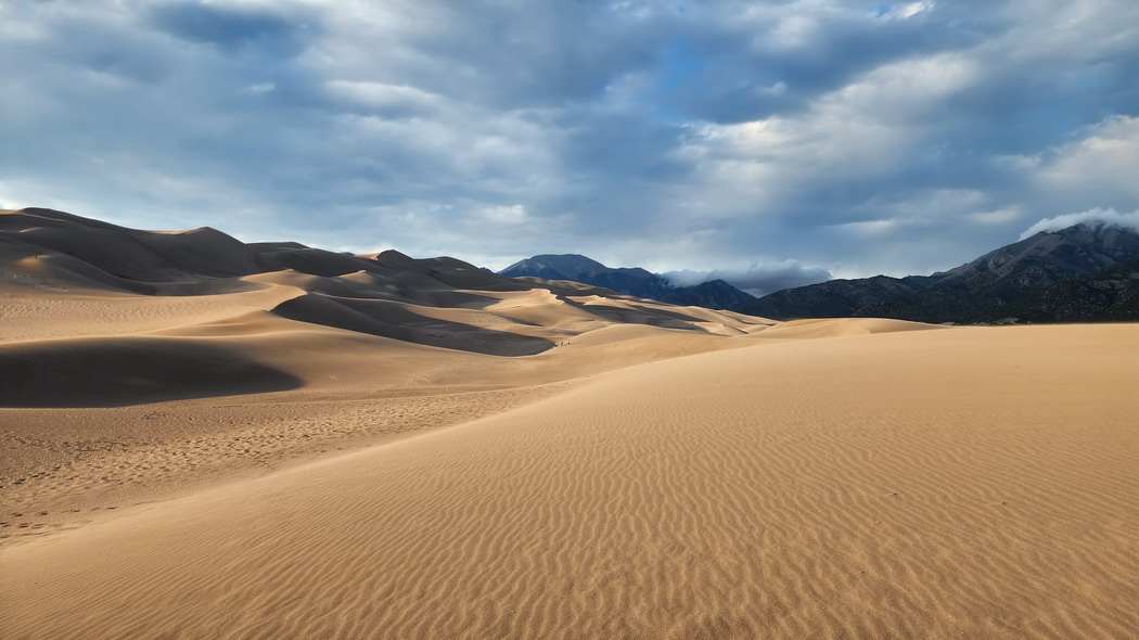 沙漠 沙子 沙丘 云 自然 4k壁纸 3840x2160
