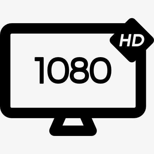 1080p高清电视图标