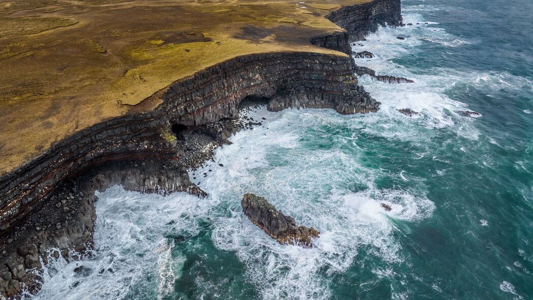 悬崖 大海 岩石 风景 自然 4k壁纸 3840x2160