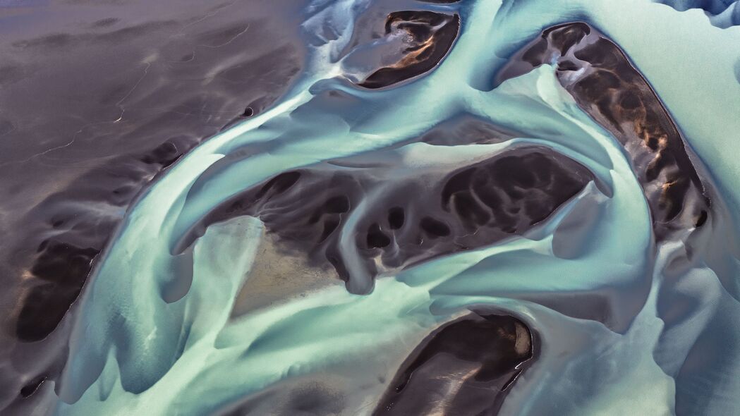 河流 河岸 浮雕 自然 4k壁纸 3840x2160