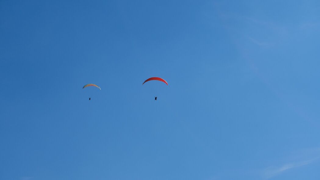 滑翔伞 天空 极简主义 飞行 4k壁纸 3840x2160