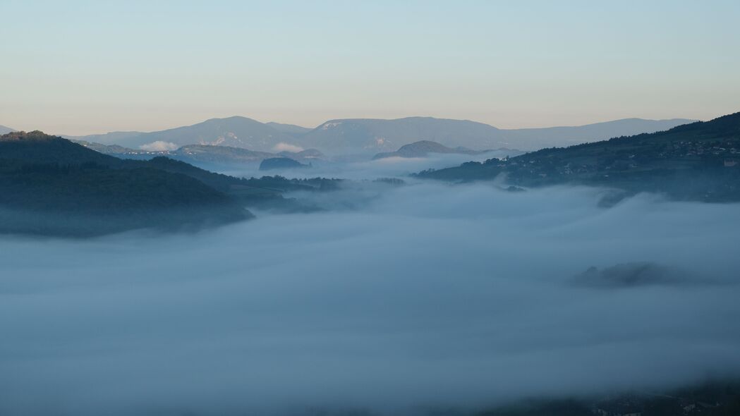 山脉 风景 云 自然 雾 4k壁纸 3840x2160