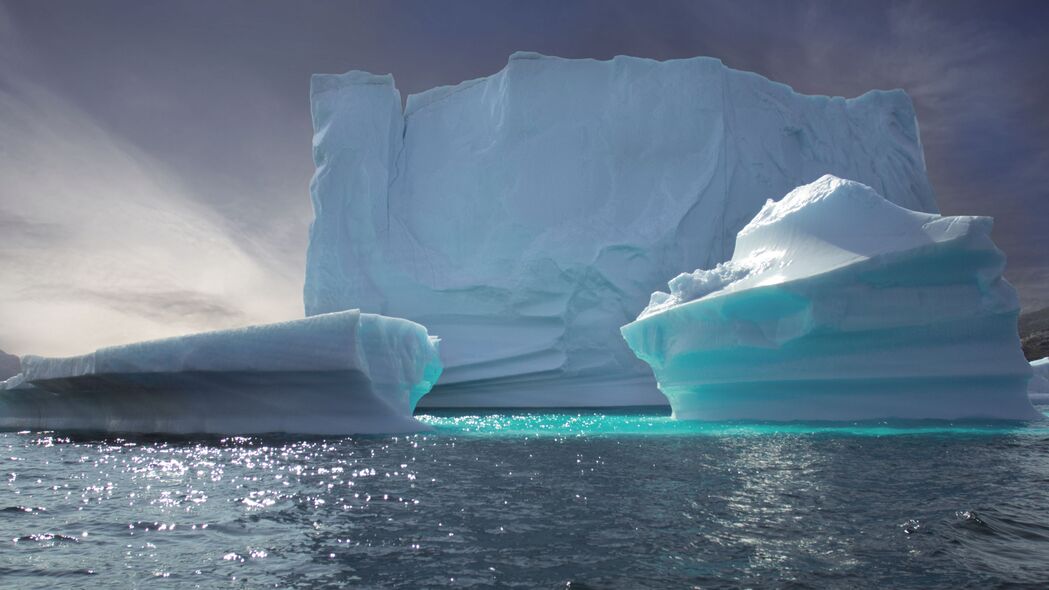 冰山 冰 浮雕 大海 自然 4k壁纸 3840x2160