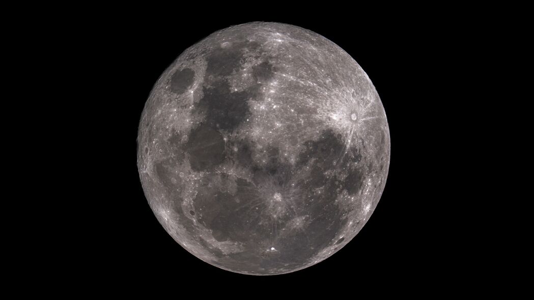 行星 月亮 环形山 夜晚 满月 4k壁纸 3840x2160