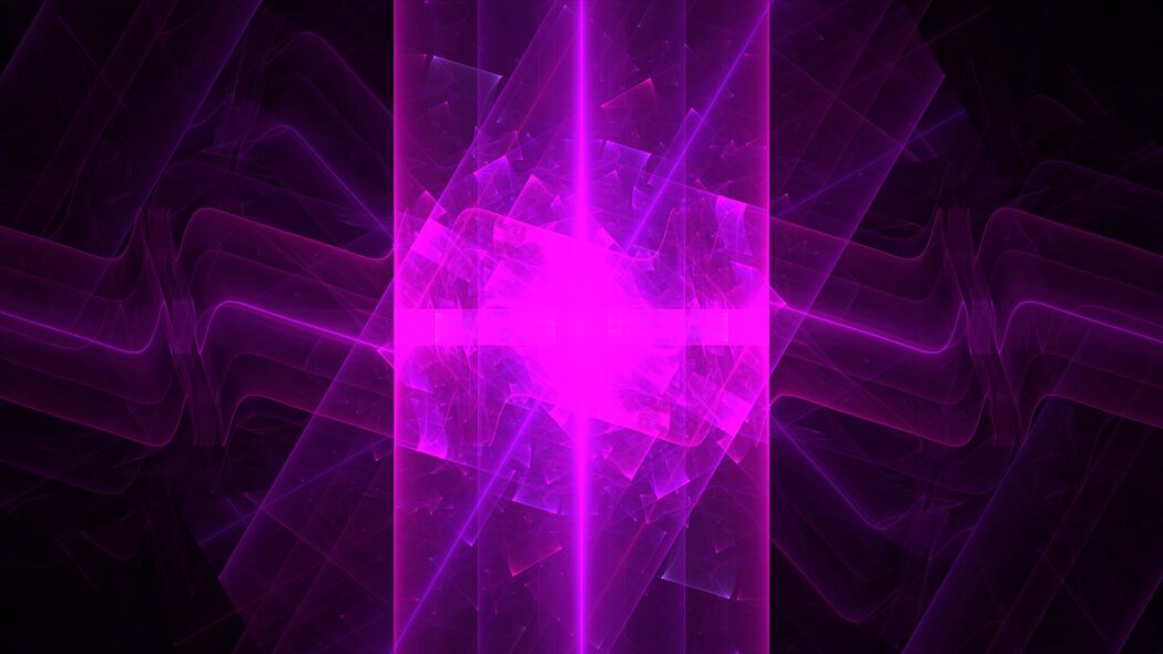 3840x2160 射线 线条 辉光 形状 紫色 抽象壁纸 背景