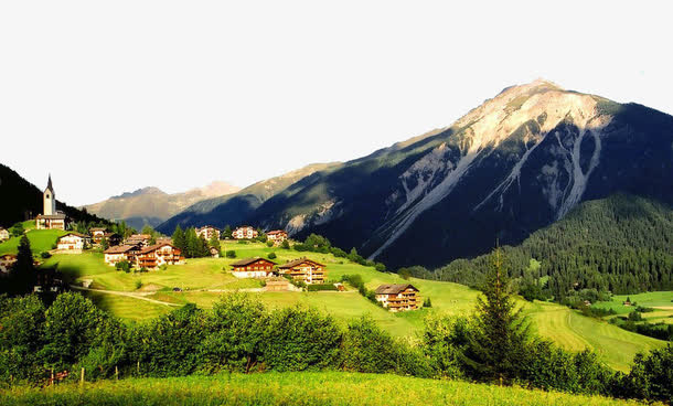 阿尔卑斯山风景图