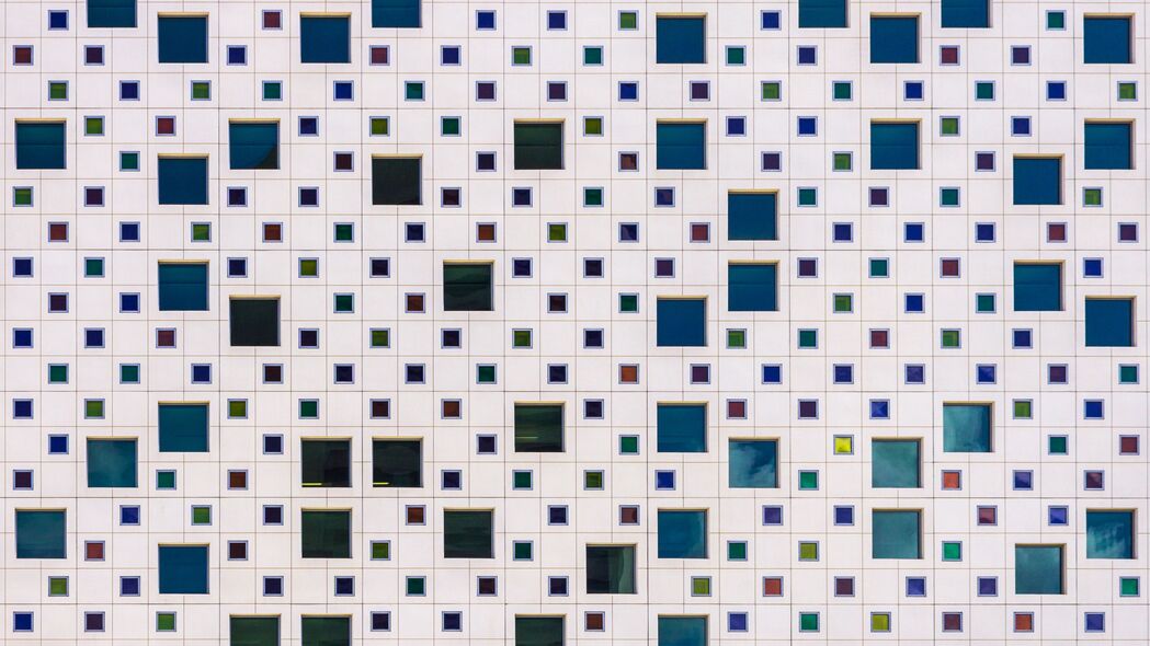 方块 单元格 白色背景 抽象 4k壁纸 3840x2160