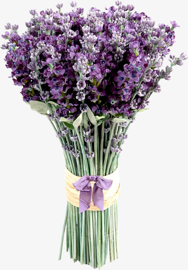 紫色仿真花花束