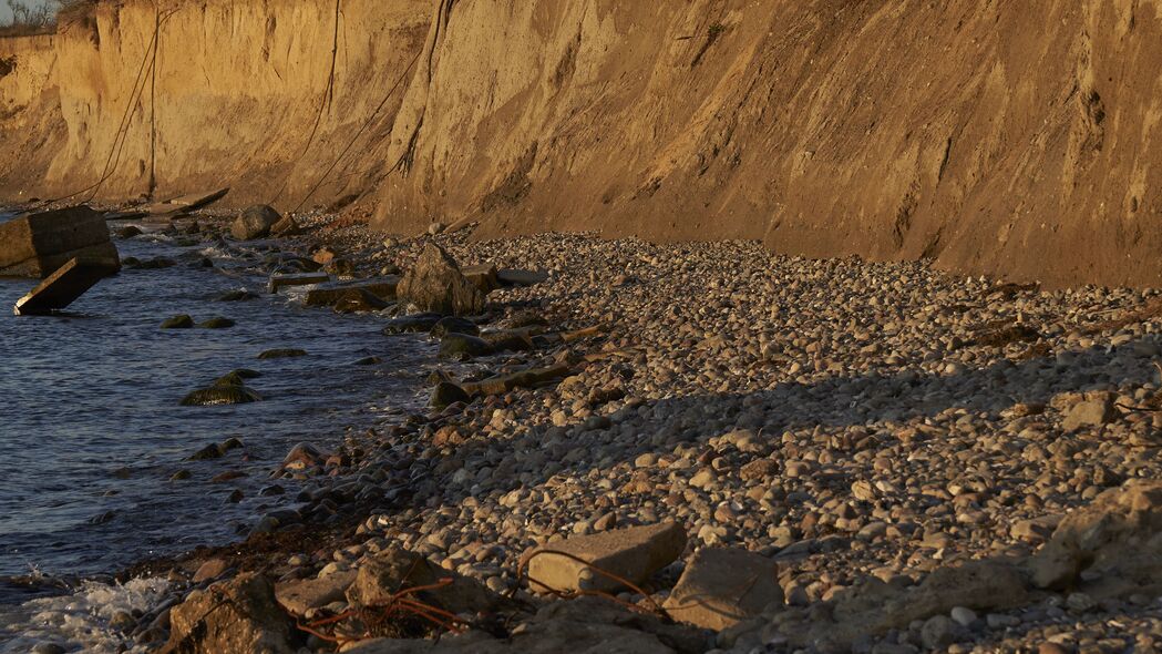 石头 鹅卵石 海岸 大海 自然 4k壁纸 3840x2160