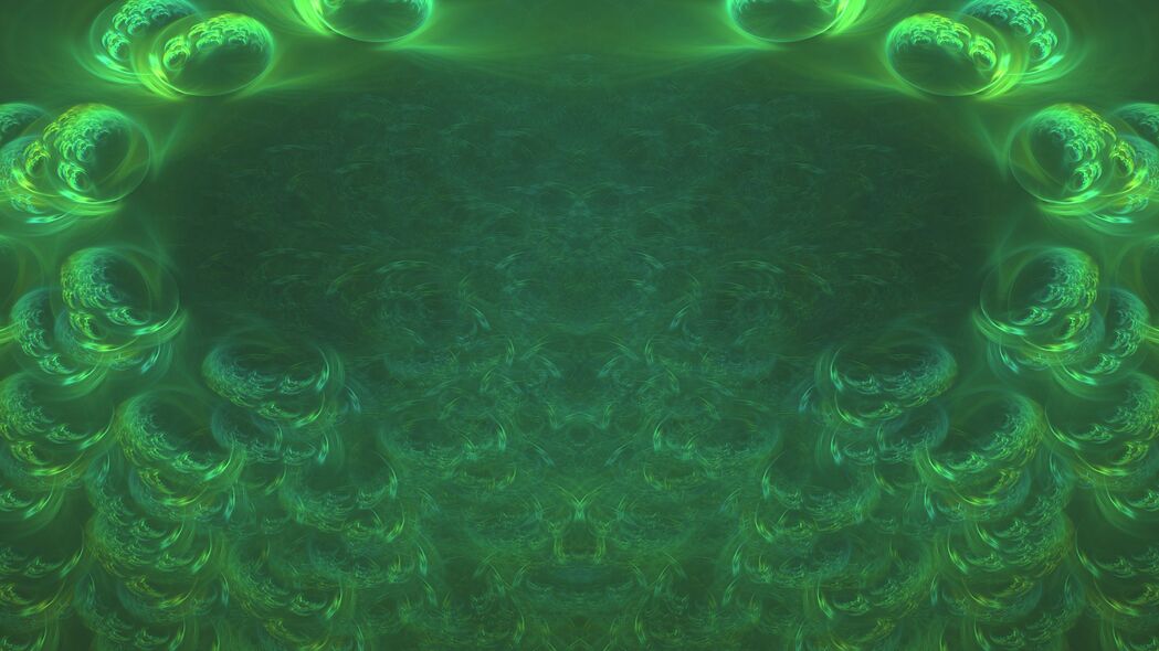 3840x2160 图案 波浪 绿色 抽象壁纸 背景