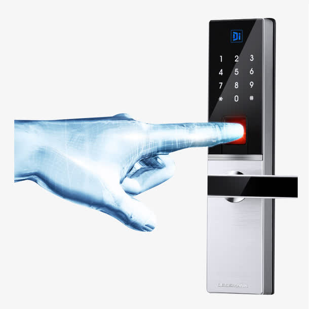蓝光手指电子智能锁