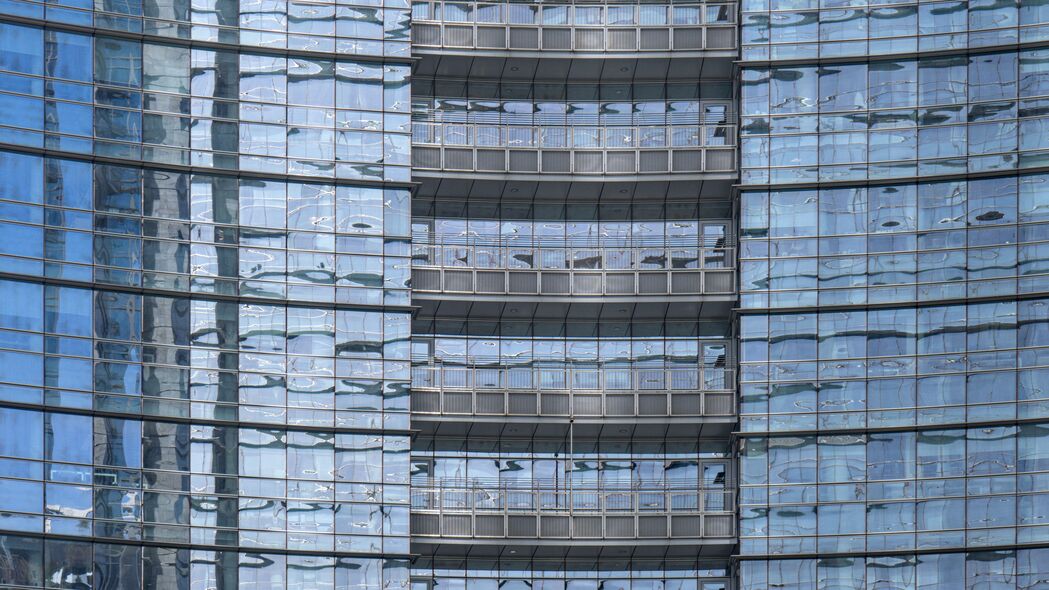 建筑 镜像 阳台 建筑 4k壁纸 3840x2160