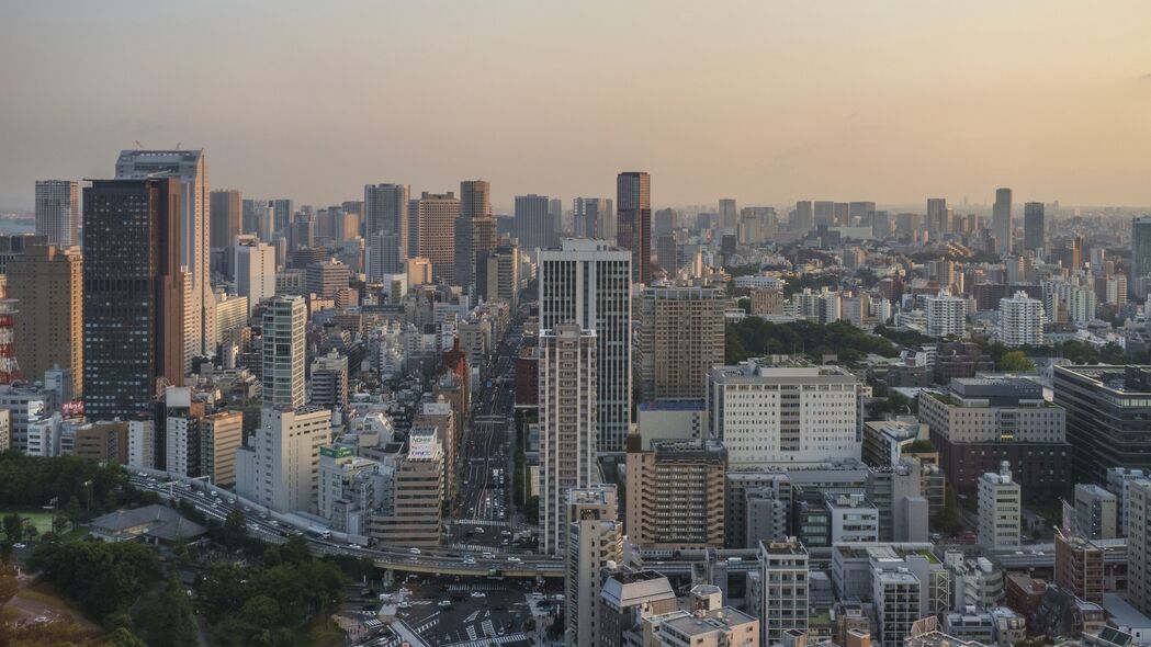 建筑 房子 城市 道路 日出 4k壁纸 3840x2160