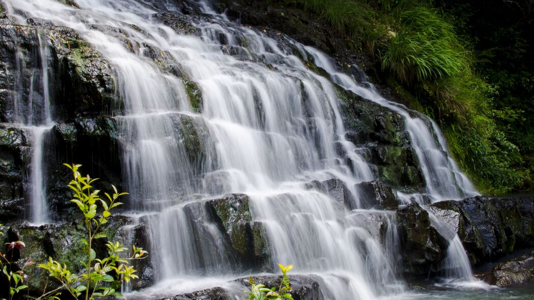 瀑布 瀑布 风景 自然 4k壁纸 3840x2160