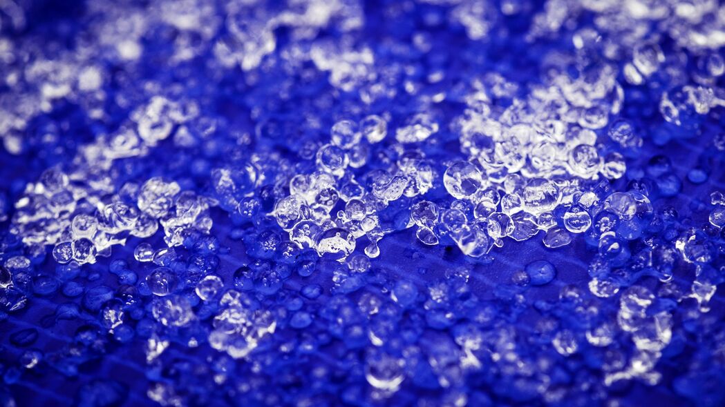 冰 滴 透明 蓝色 浮雕 4k壁纸 3840x2160