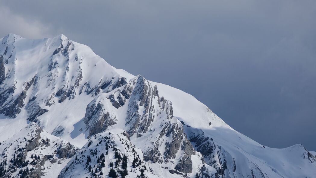 山脉 雪 斜坡 风景 4k壁纸 3840x2160