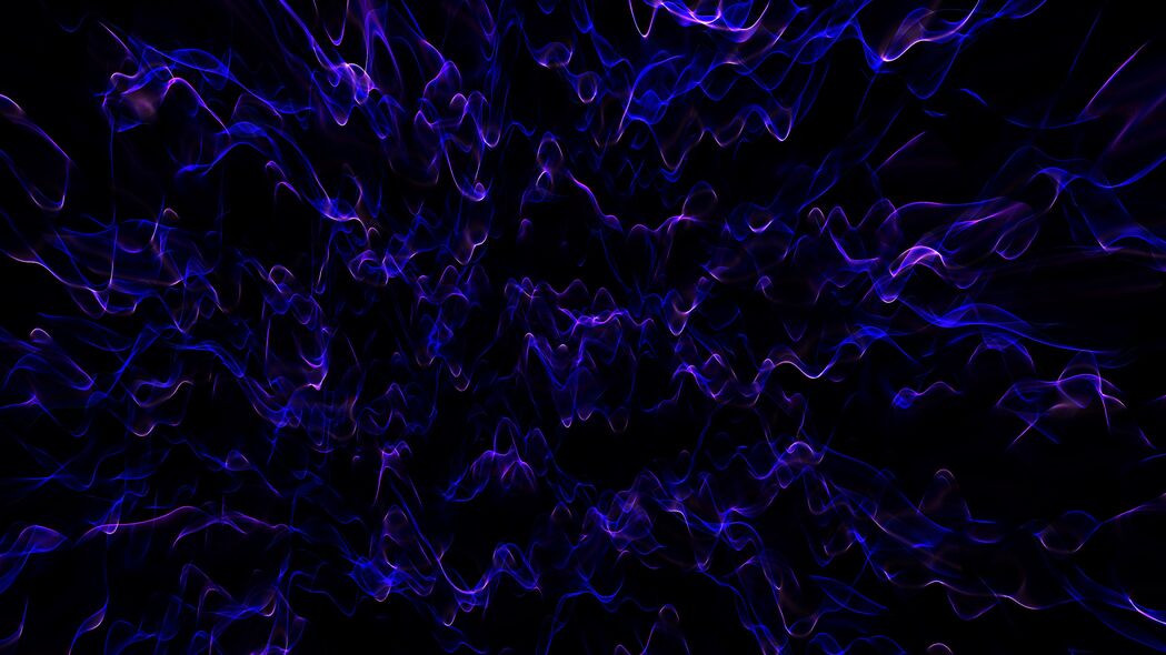 3840x2160 波浪 透明 抽象 蓝色壁纸 背景