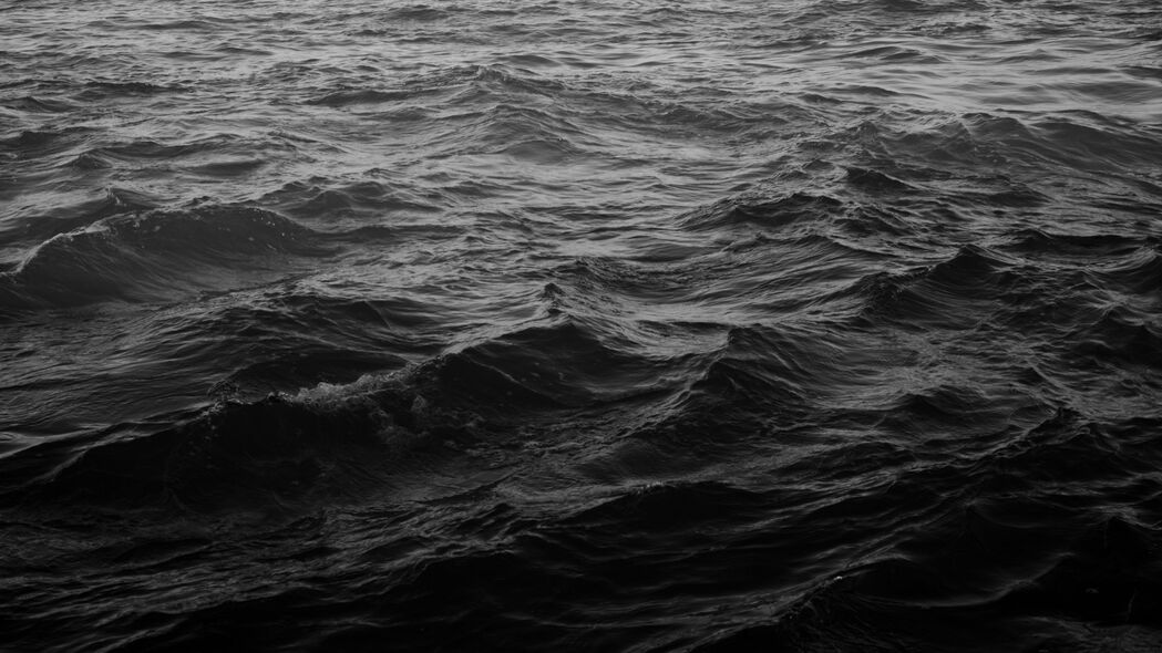 大海 波浪 黑暗 水 背景 4k壁纸 3840x2160