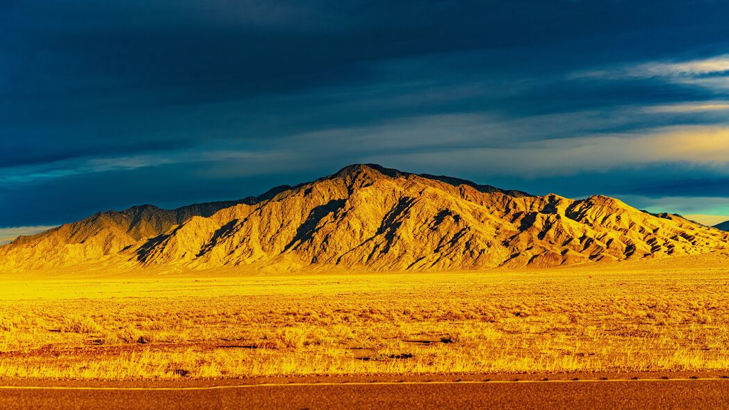 山 沙漠 日落 风景 4k壁纸 3840x2160