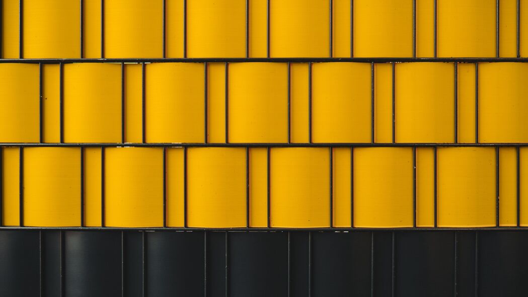 建筑 墙壁 面板 黄色 黑色 4k壁纸 3840x2160