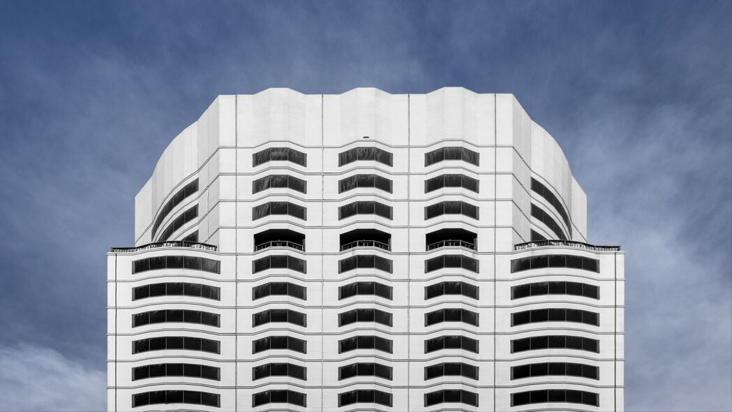 建筑 立面 建筑 天空 白色 4k壁纸 3840x2160
