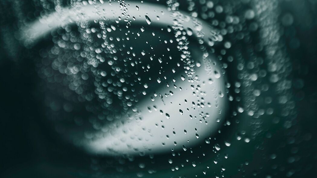 玻璃 水滴 雨 模糊 微距 镜子 4k壁纸 3840x2160