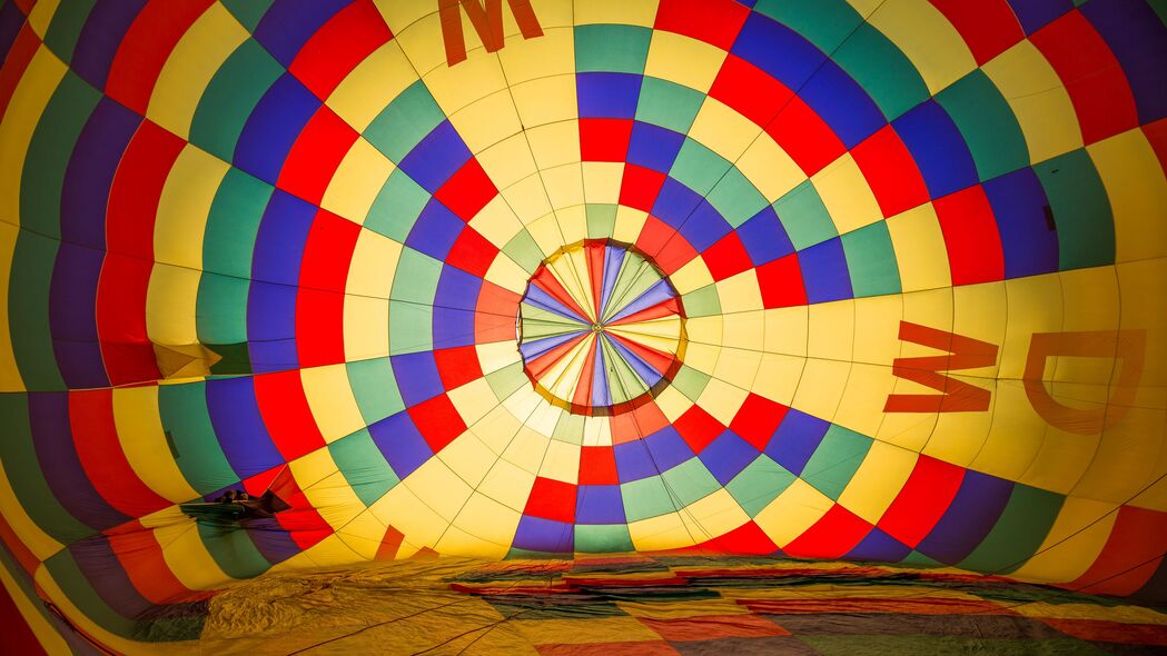 热气球 圆顶 织物 彩色 4k壁纸 3840x2160