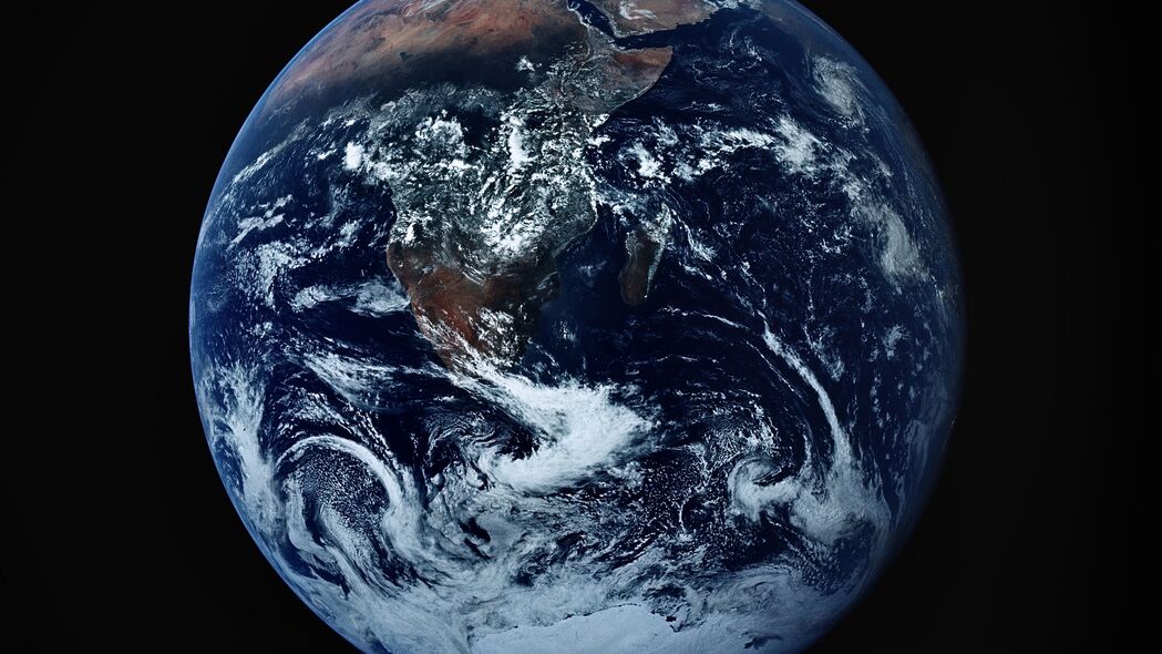地球 大气层 卫星 鸟瞰图 太空 4k壁纸 3840x2160