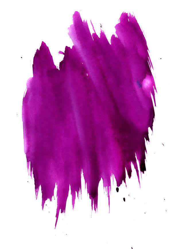 紫色水彩笔触