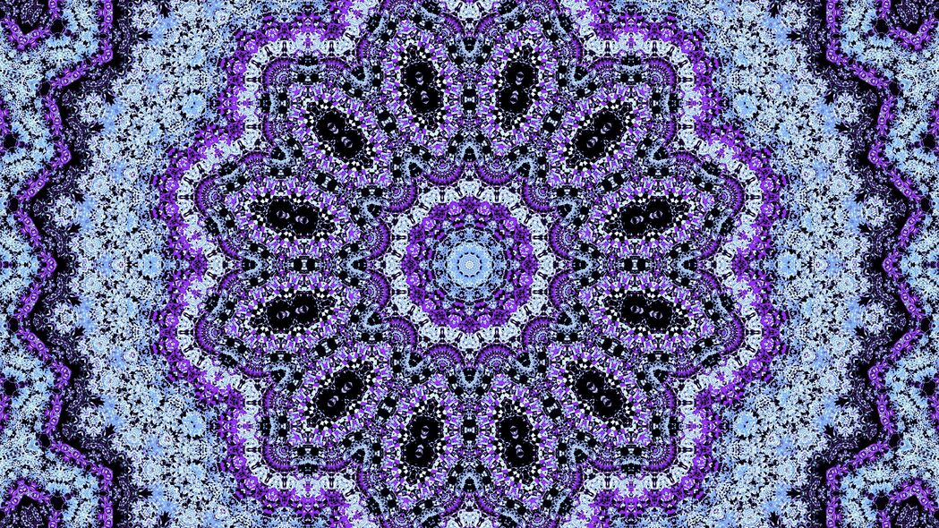 图案 分形 紫色 背景 4k壁纸 3840x2160