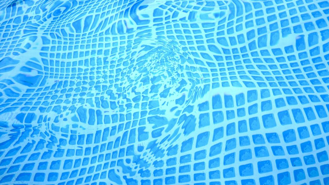 水 底部 水池 失真 蓝色 4k壁纸 3840x2160