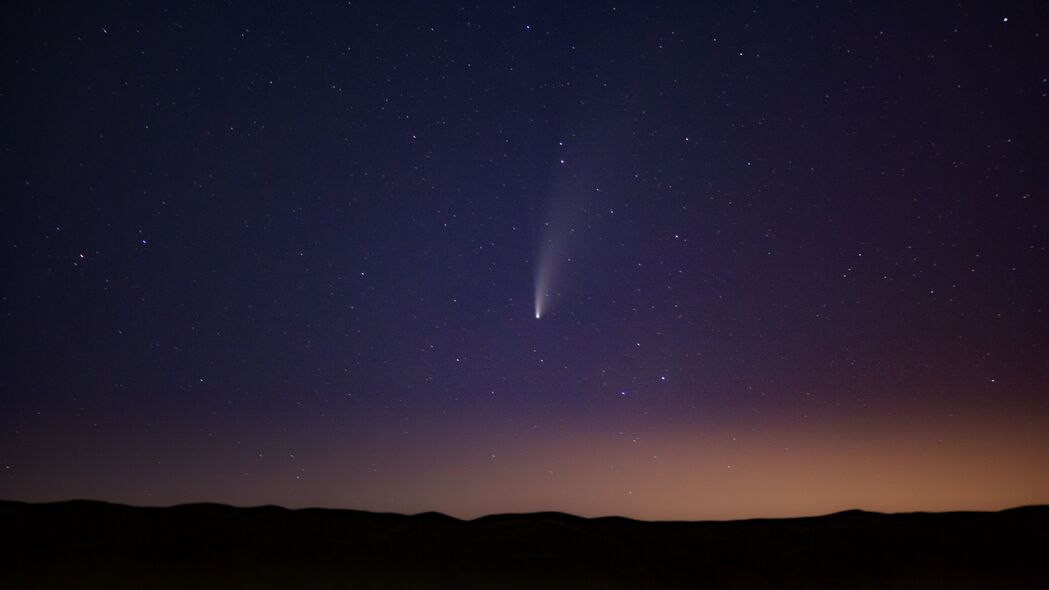 星星 彗星 天空 夜间 4k壁纸 3840x2160