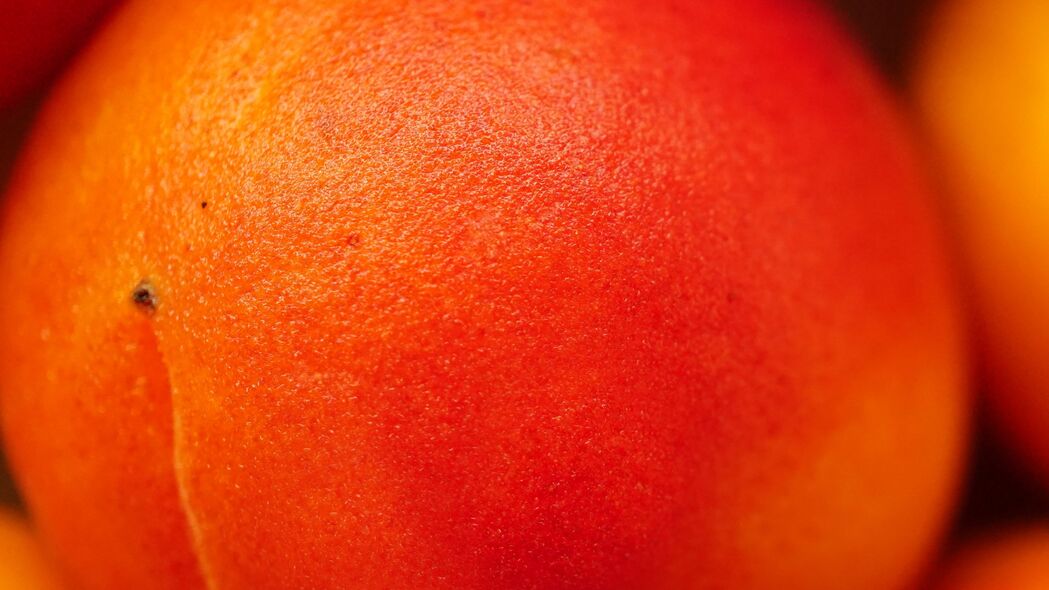 桃 水果 橙色 宏观 4k壁纸 3840x2160